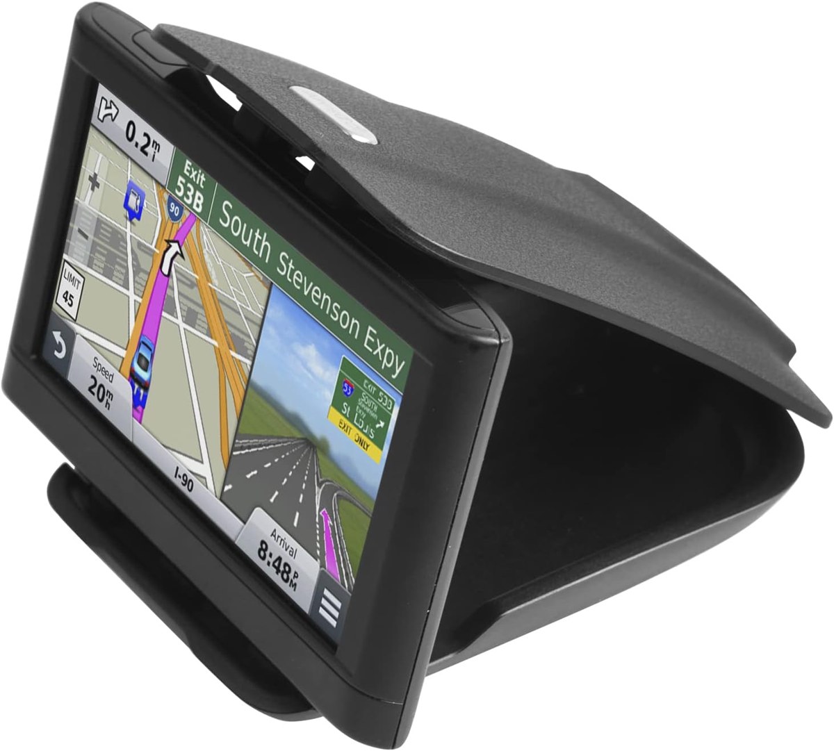 1Zero GPS Dashboard Clamp Dock, Matte Black